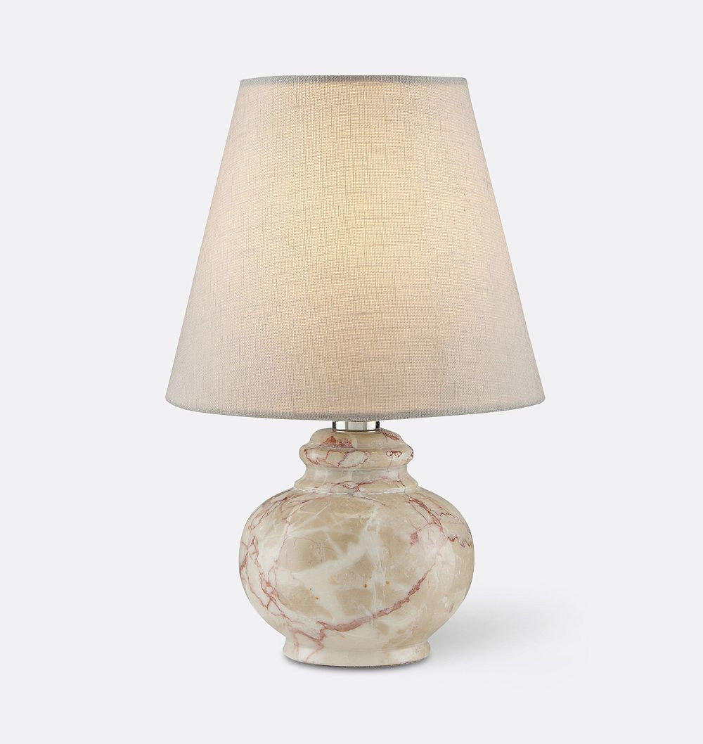 Piccolo Table Lamp, Pink & Tan Marble | Rejuvenation