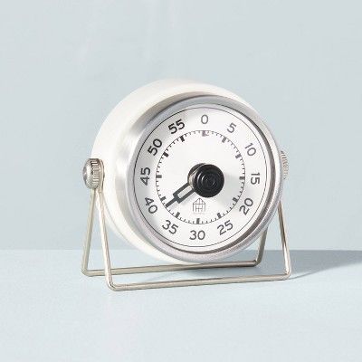Metal Kitchen Cooking Timer Sour Cream/Silver - Hearth & Hand™ with Magnolia | Target