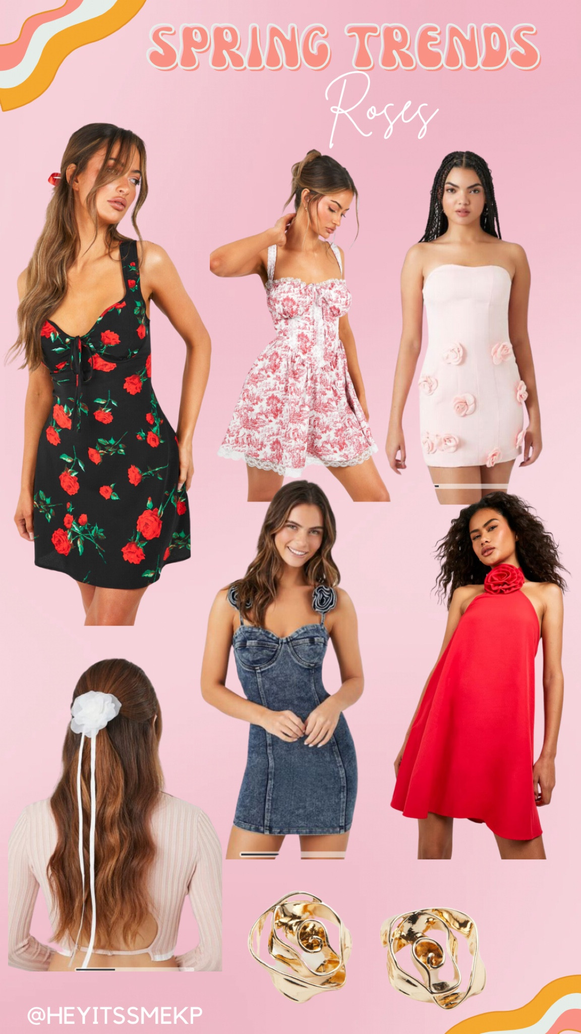 Roses will be a big trend for spring and specially in appliqué form as seen here! I also love the idea of adding a touch of rose with hair pieces or earrings 🌹🌹

#LTKSeasonal #LTKfindsunder50 #LTKstyletip