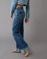 AE Stretch High-Waisted Stovepipe Cuffed Jean | American Eagle Outfitters (US & CA)