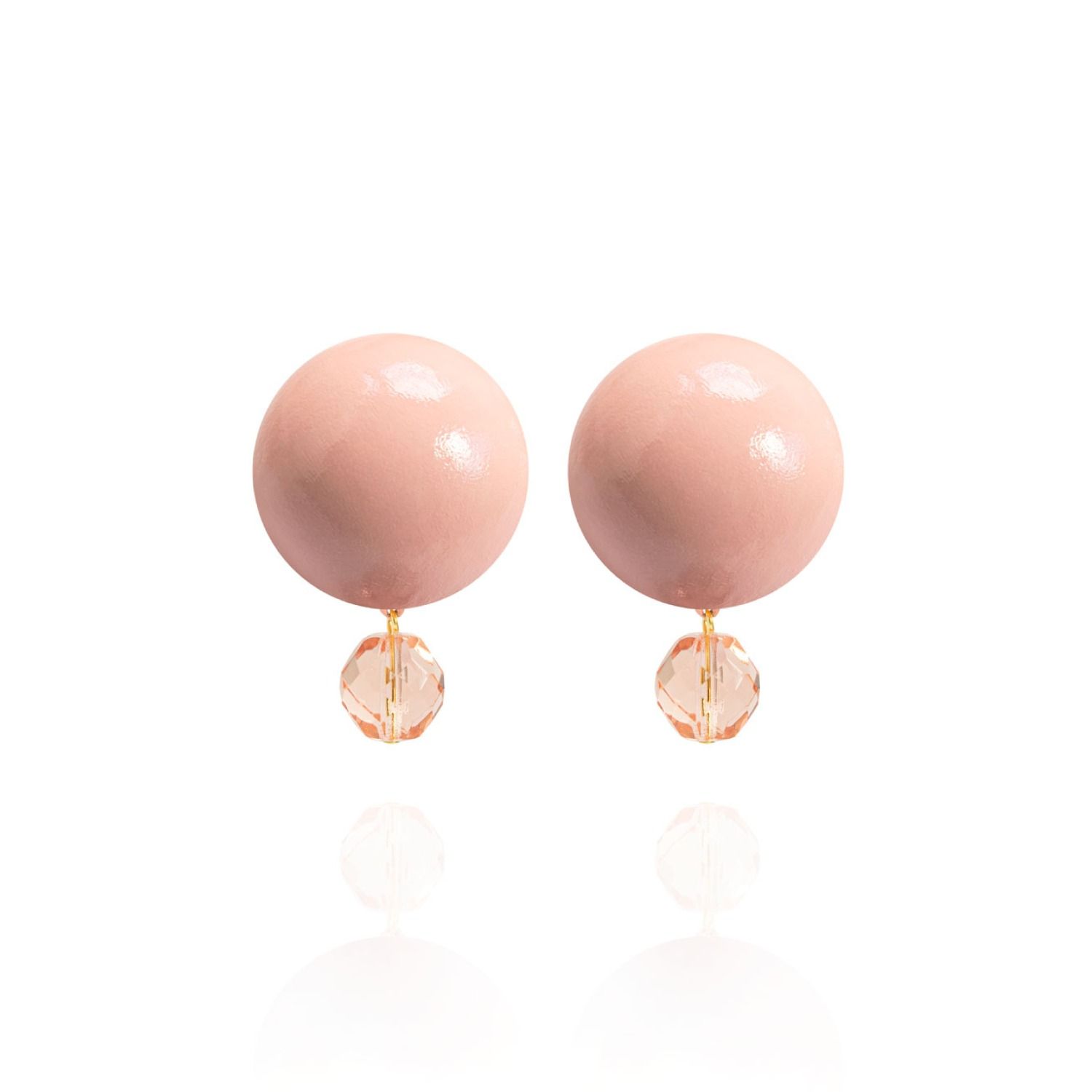 Luna Earrings In Classic Blush | Wolf & Badger (US)