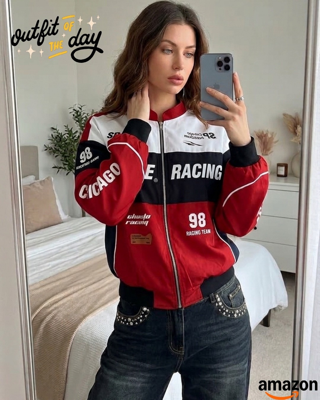 Racing jacket energy 🔥 Obsessed with this Amazon find—bold, chic, and perfect for an elevated streetwear moment.

Shop the look ↓
#LTKstyle #LTKfashion #LTKfinds #LTKunder50 #amazonfashion #amazonfinds #amazonstyle #ad