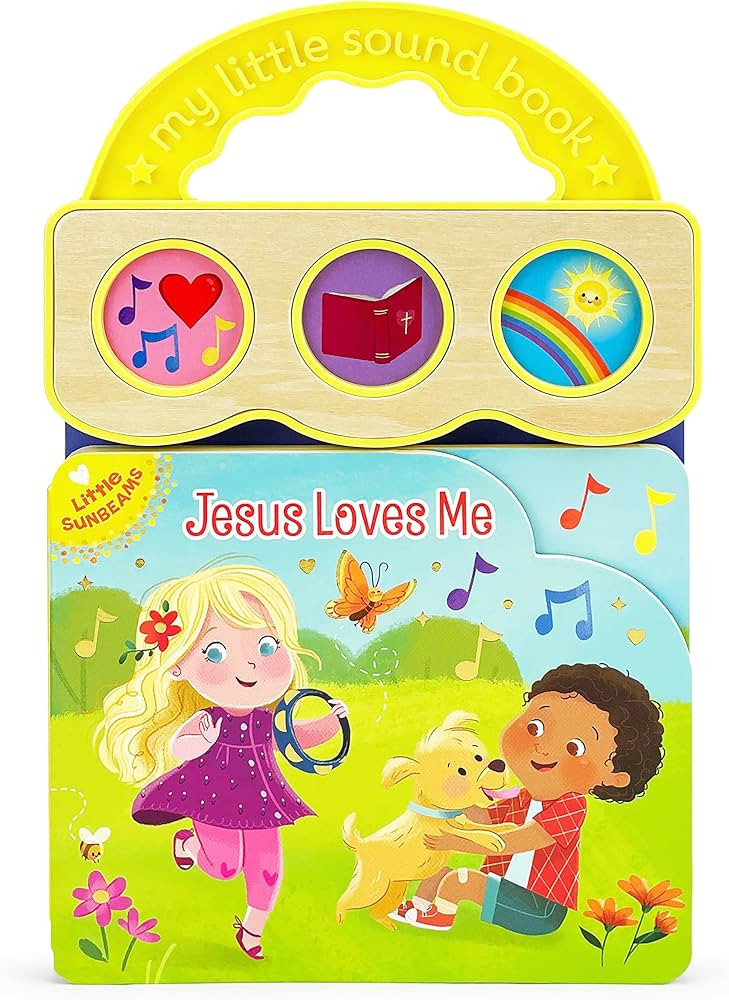 Jesus Loves Me 3-Button Sound Board Book for Babies and Toddlers, Ages 1-5 (Little Sunbeams) | Amazon (US)