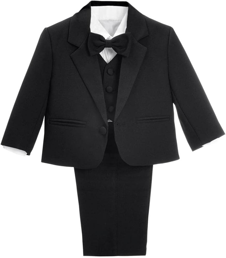 Dressy Daisy Baby Toddler Boy 5 Pcs Set Formal Tuxedo Suits No Tail Wedding Christening Baptism O... | Amazon (US)
