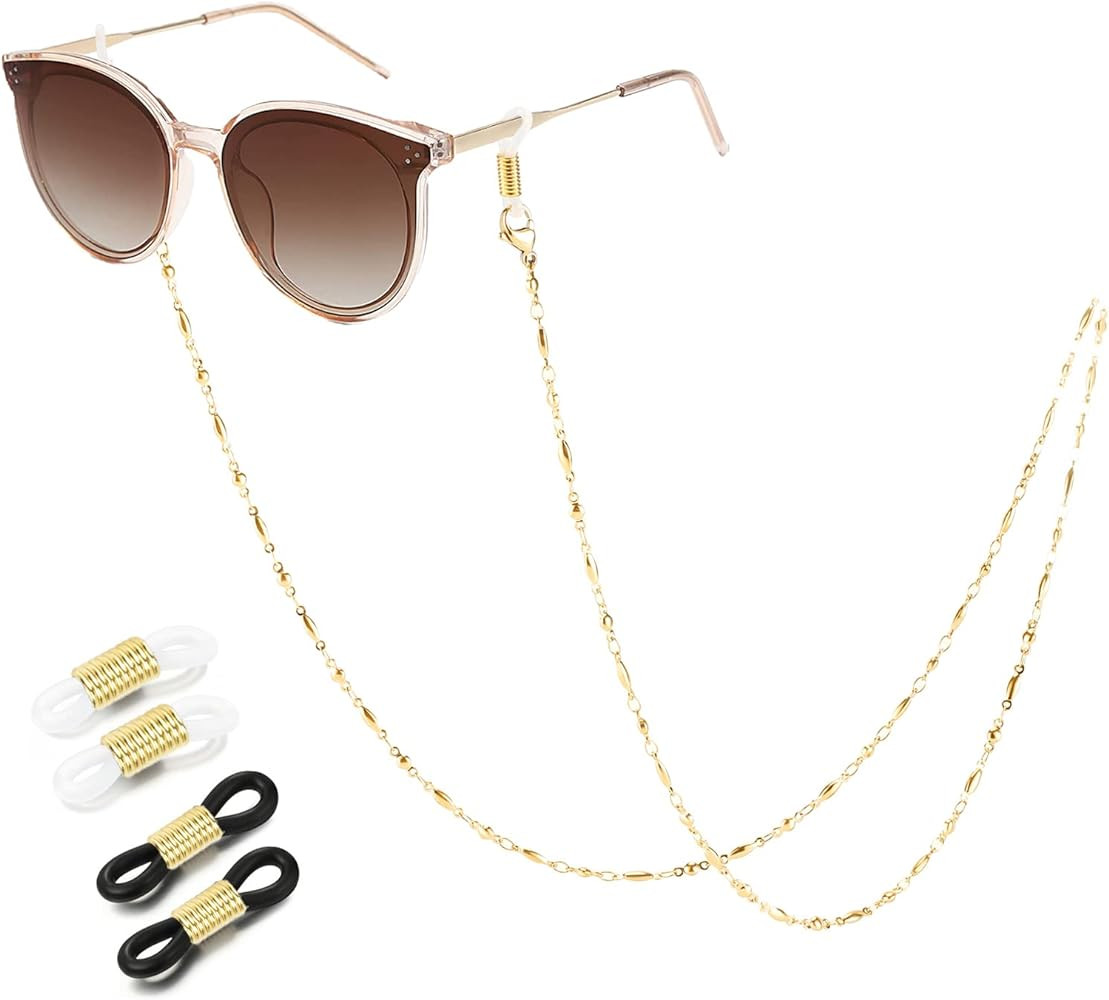 SAM & LORI Stylish Eyeglass Chain for Women-Silver/Gold/Rosegold/Black | Amazon (US)