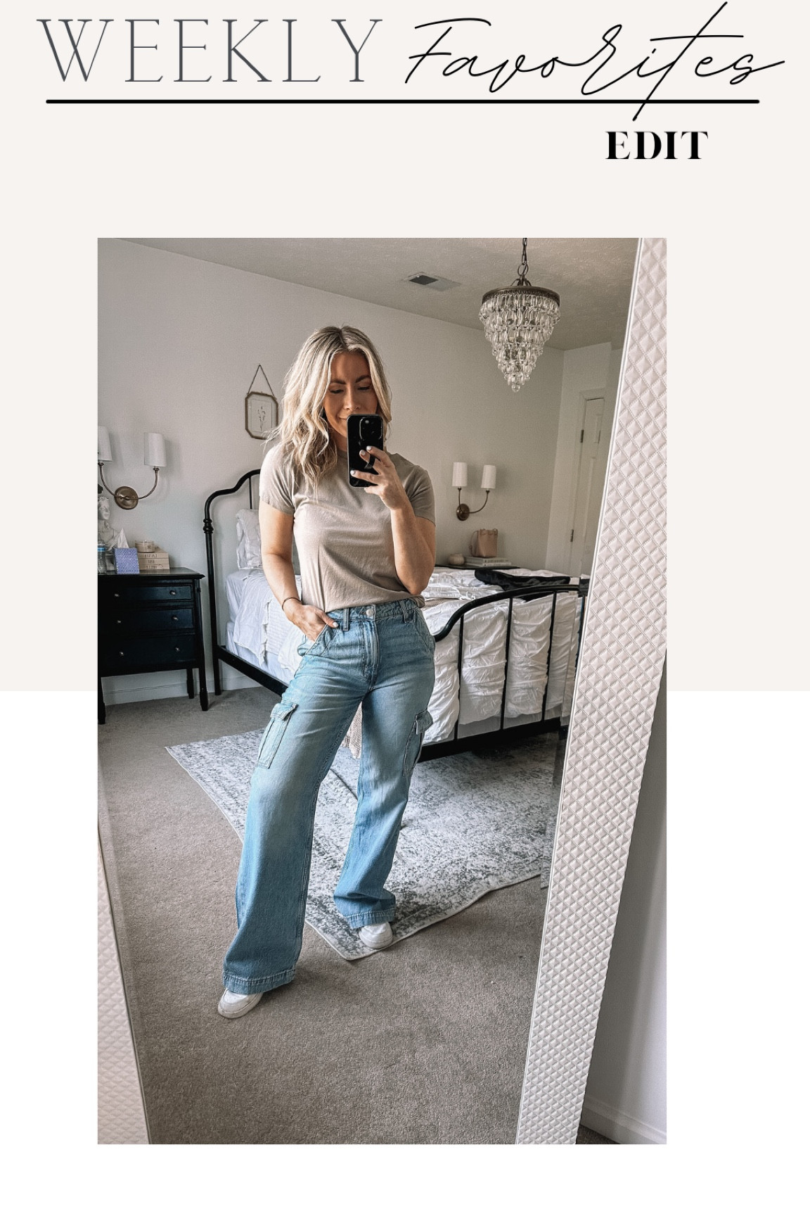 Tan short sleeve shirt, cargo jeans, white Nike sneakers, Aeropostale, spring look, gen z style, trendy jeans, Weekly Favorites 

#LTKunder50 #LTKFind #LTKsalealert