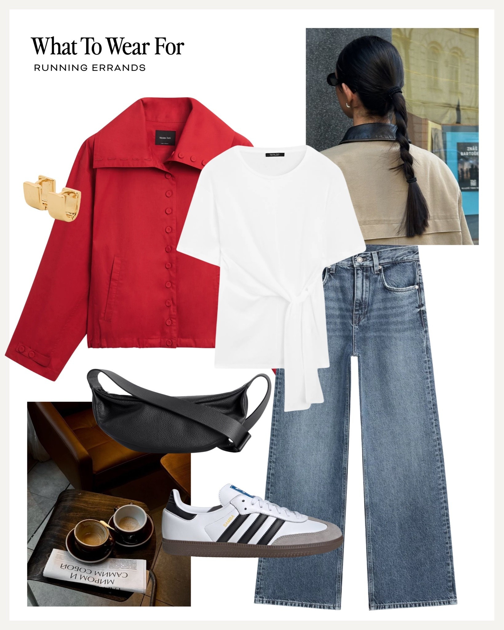 Running errands 👟 

Massimo Dutti, red jacket, rainy summer day, jeans, adidas samba, casual style

#LTKsummer