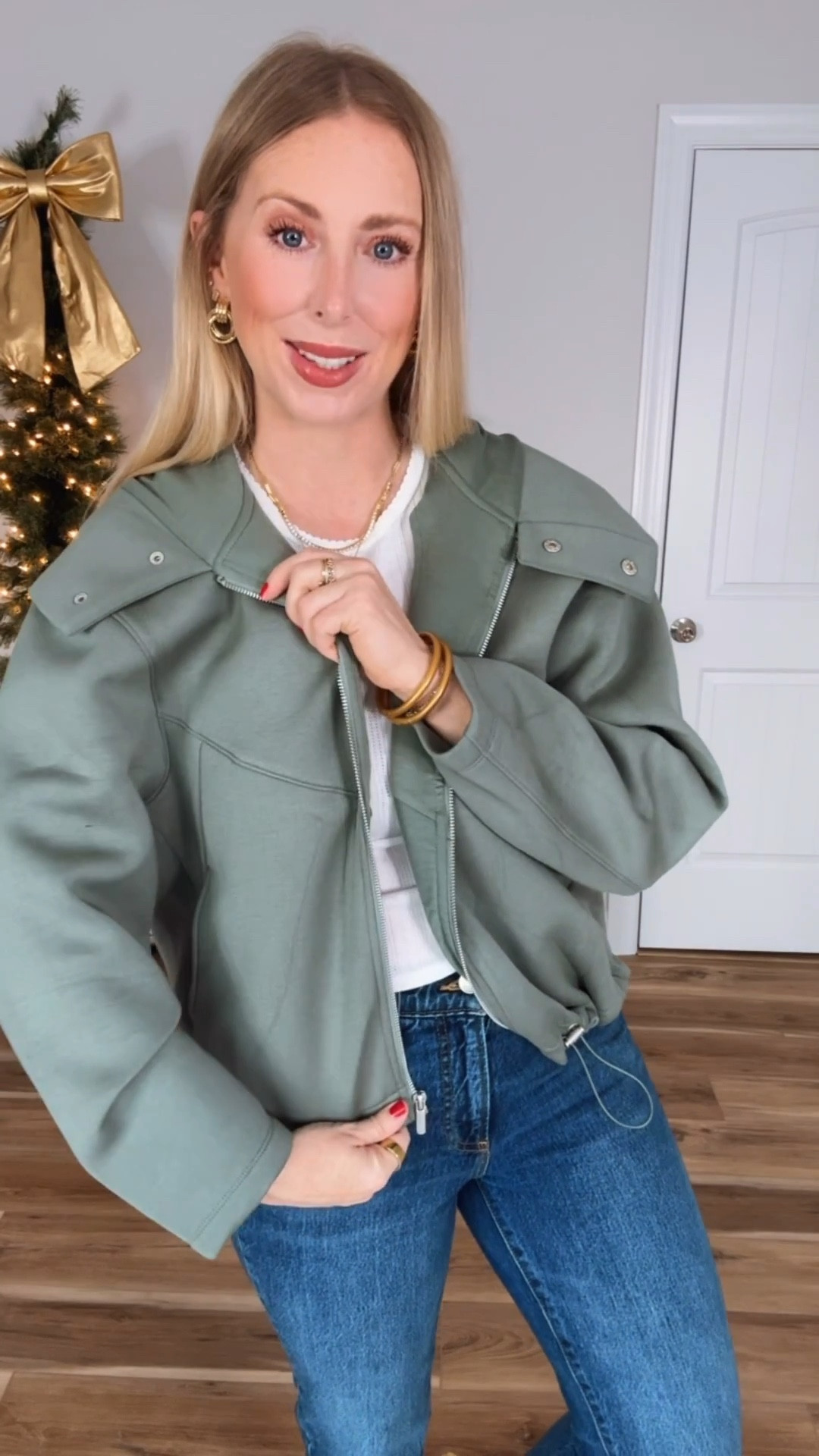 Walmart outfit, scubaknit jacket, Walmart try on

Size small 

#LTKFindsUnder50 #LTKootd