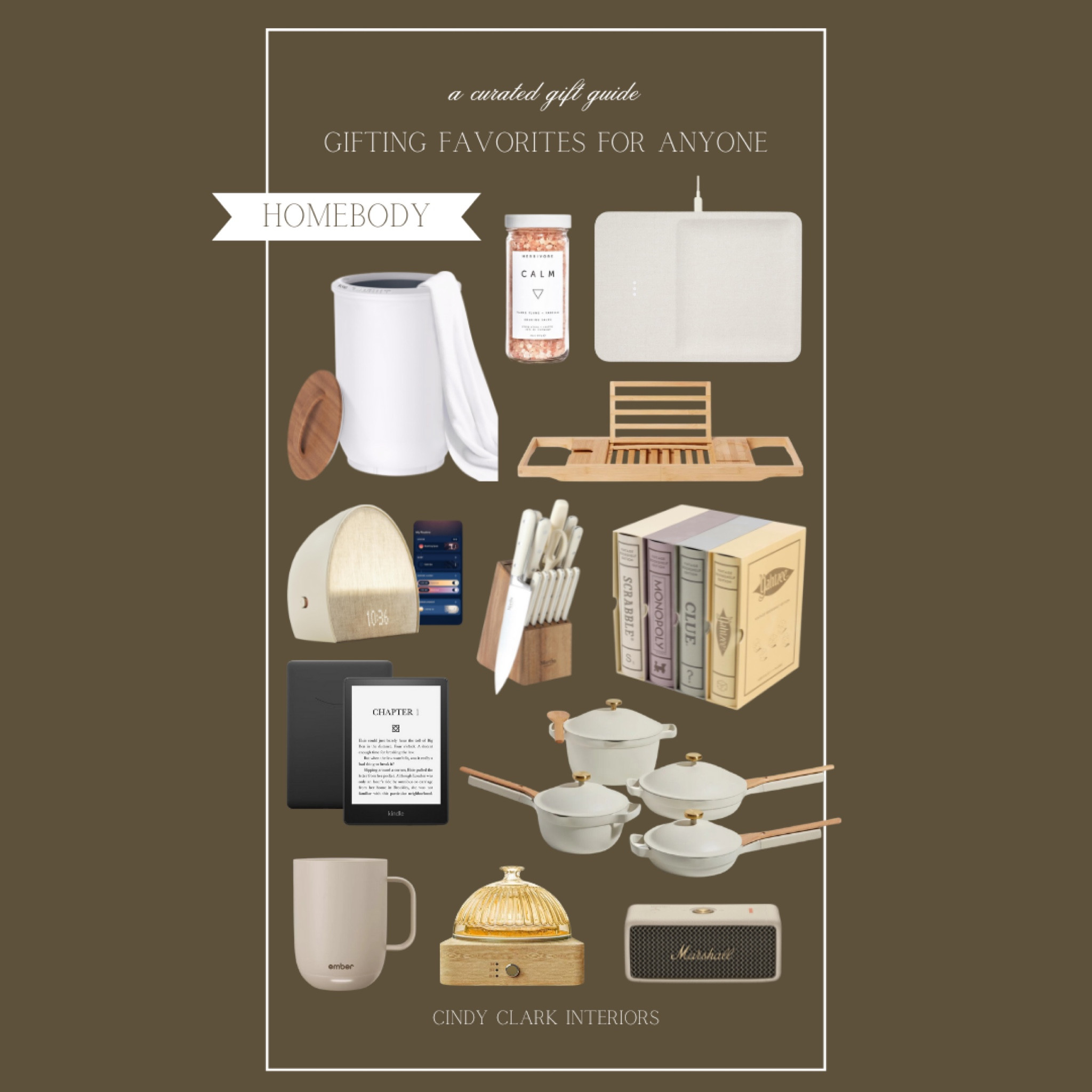 A holiday gift guide for the homebody! Whether a game lover, cook, reader, or one who just likes to relax and get cozy all of these finds are perfect! 

#LTKHoliday #LTKStyleTip #LTKGiftGuide