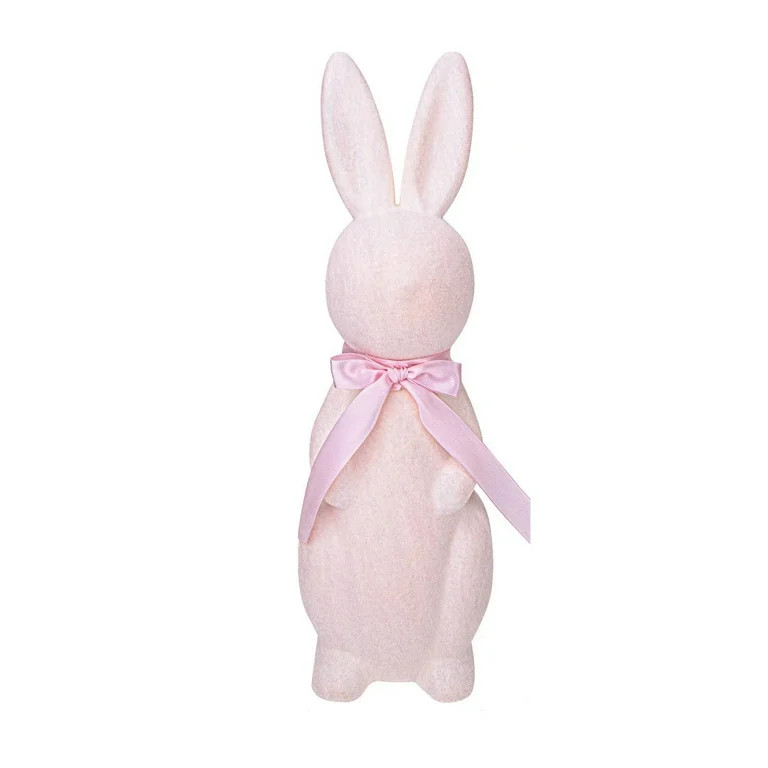 Spring Plush Bunny Easter Ornaments - Lovely Flocked Texture Decoration with Button Nose, Sweet E... | Walmart (US)