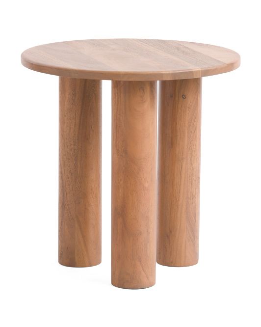 Wooden Round Leg Side Table | TJ Maxx