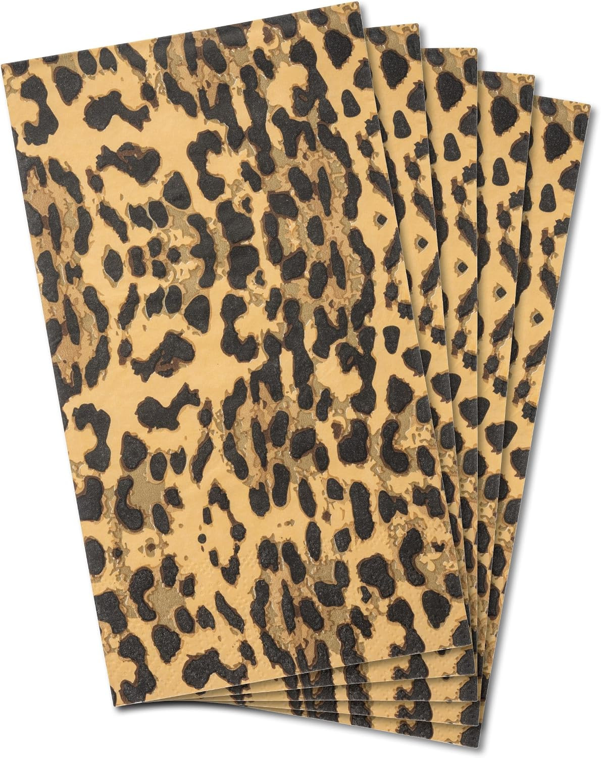 Karma, 20-Count 3-Ply Dinner Size Paper Napkins, Decorative Guest Paper Napkins for Party Picnic, Dinner, Baby Shower, Bridal Shower, Leopard | Amazon (US)