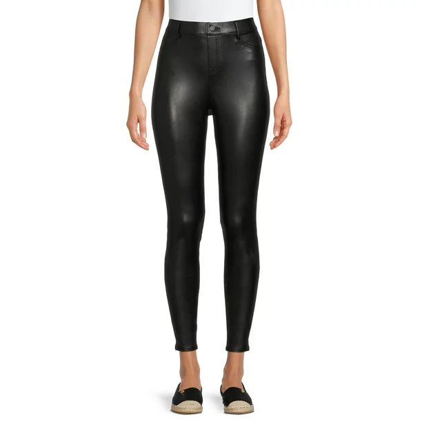 Time and Tru Women's Faux Leather Jegging | Walmart (US)