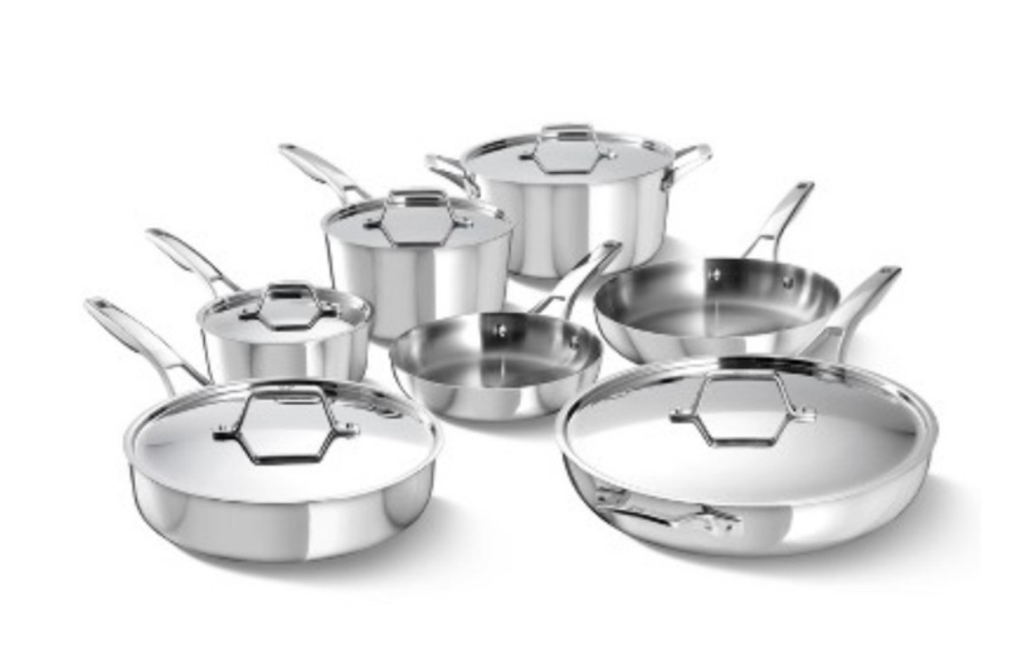 Calphalon Premier Polished 5-Ply Stainless Steel Cookware Set
