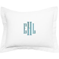 Embroidered-Monogrammed-Pillow Sham-Personalized Full-Queen-Kingmonogrammed, Shams, Duvet, Pillows, Embroidered Linen | Etsy (US)