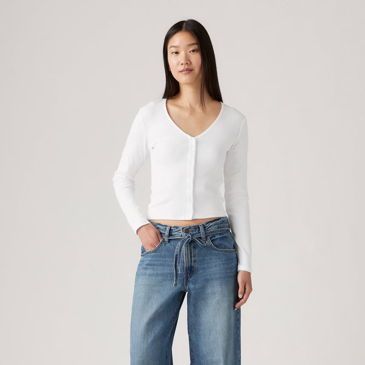 Levi's® Women's Muse Long Sleeve T-Shirt - White | Target