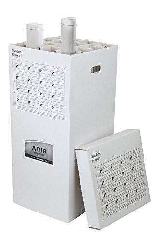 AdirOffice Corrugated Cardboard 16 Roll file cabinet Long Upright Storage Cabinet - File Box Storage | Amazon (US)