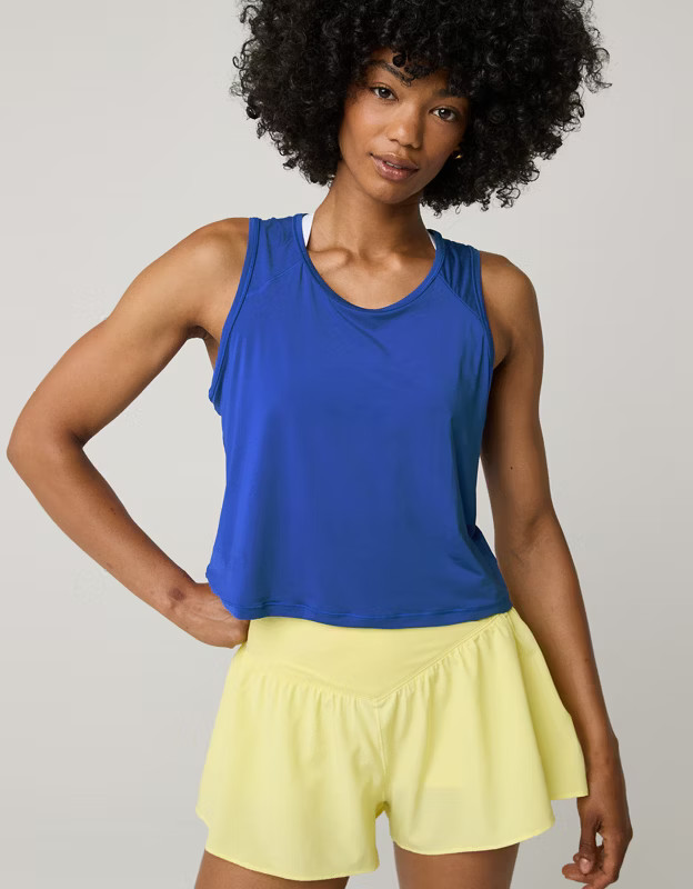 OFFLINE By Aerie Sweat Sesh Cropped Tank Top | Aerie