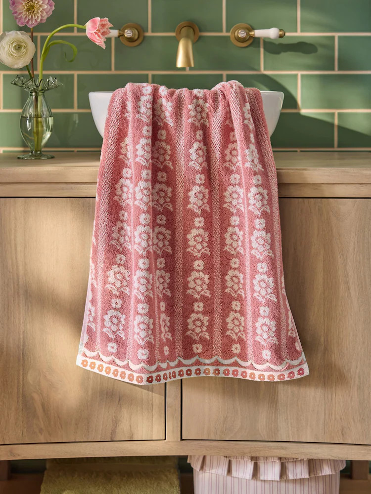 Pink Floral Towel | Next US