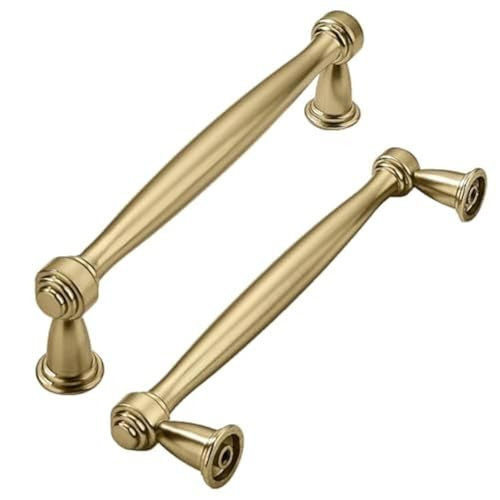 khtumeware 10 Pack 3 Inch(76mm) Champagne Bronze Cabinet Pulls Champagne Brass Kitchen Cabinet Handles Kitchen Cabinet Hardware for Cupboard Drawer Handles Dresser Pulls | Amazon (US)