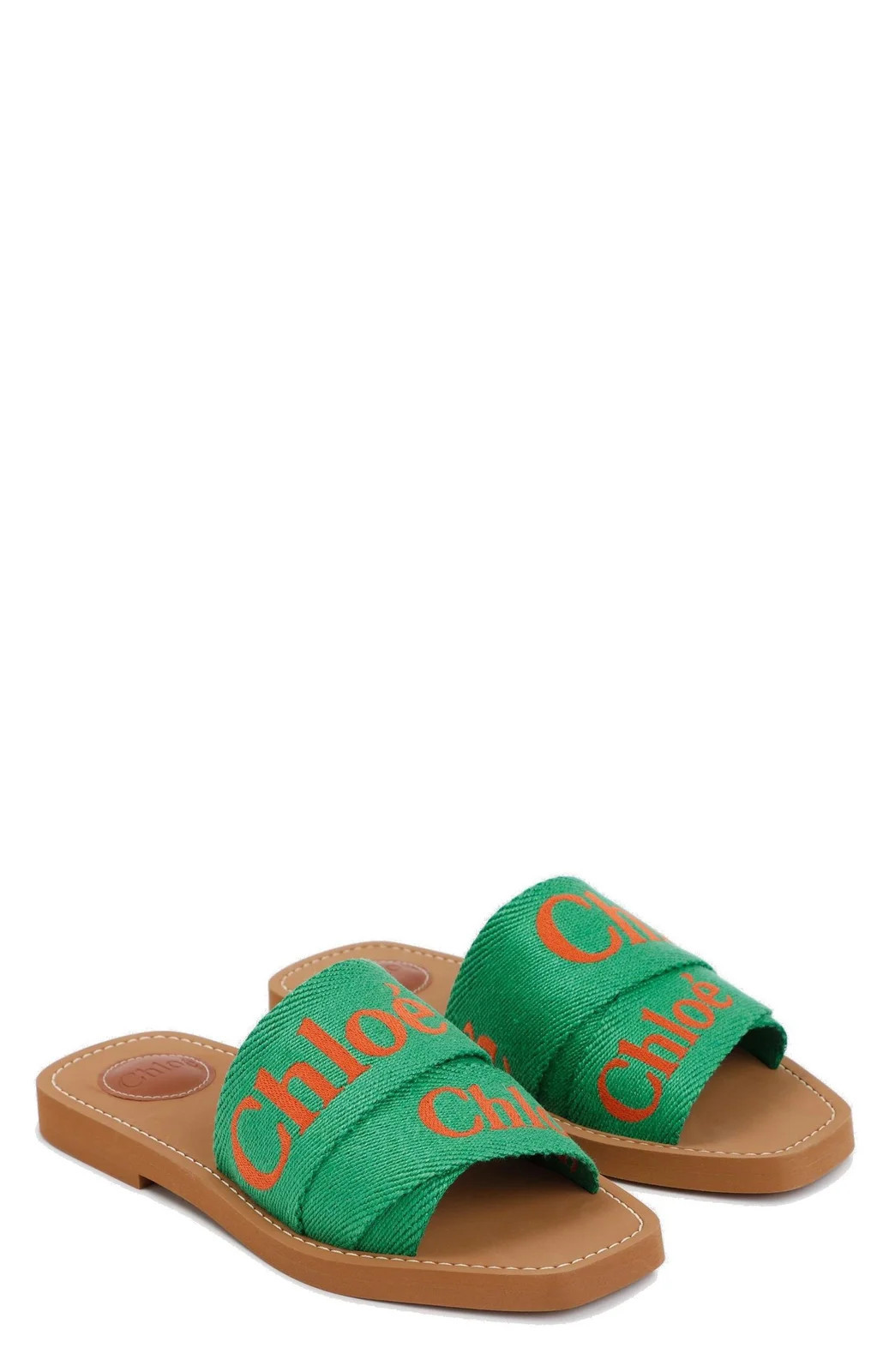 Chloé Woody Flat Mules | Cettire Global