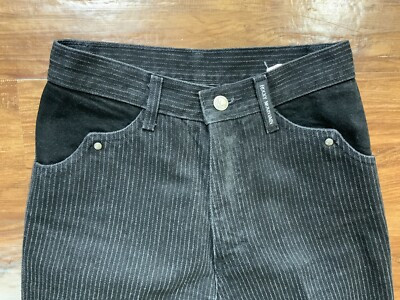 Vintage Rockies Rocky Mountain Womens 3 Jeans 25x29 Black Pinstripe High Waisted  | eBay | eBay US