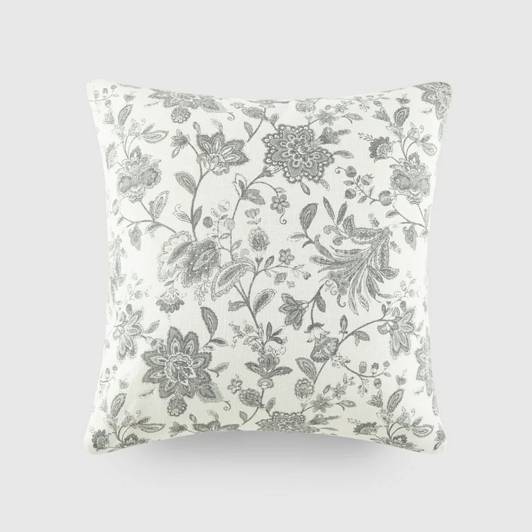 Noble Linens Elegant Cotton Decor Throw Pillow in Jacobean Pattern - Walmart.com | Walmart (US)