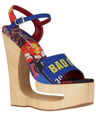 Women's Flag-Girl Sculpted Wedge Sandals | Macy's