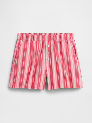 Relaxed Pull-On Poplin Shorts | Gap Factory