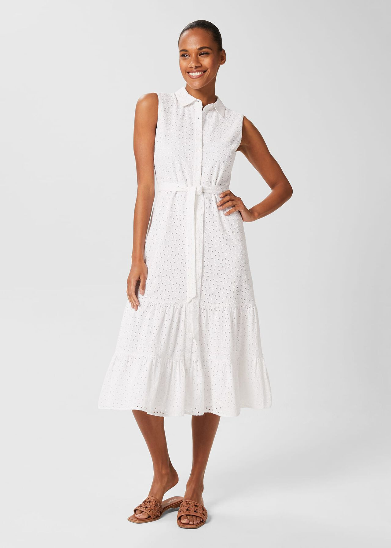 Esme Broderie Dress | Hobbs | Hobbs