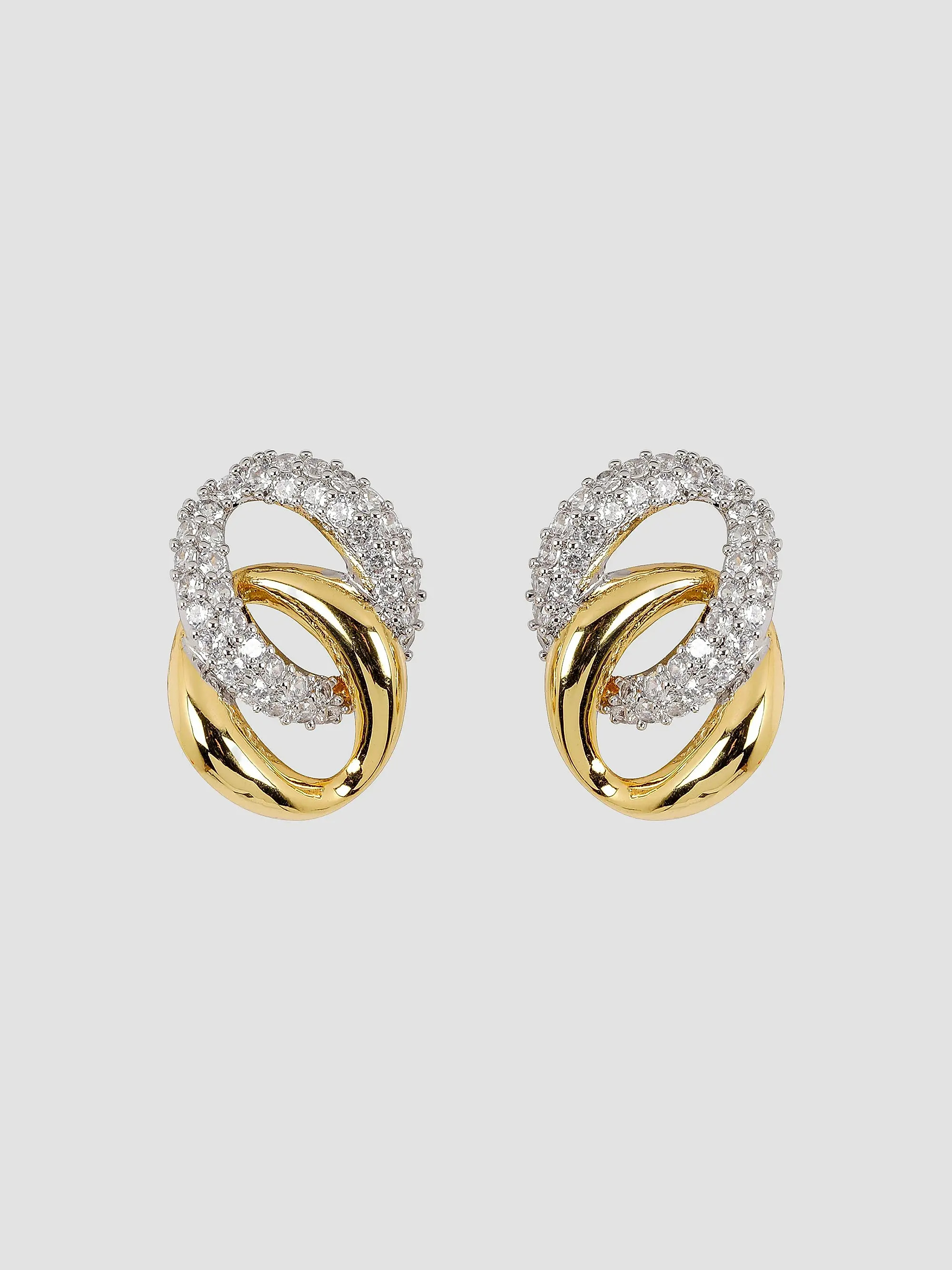 Leanna Two-Tone & Crystal Drop Earrings | Saks Fifth Avenue