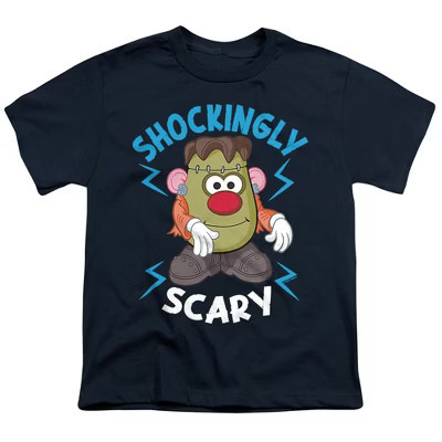 Boys' Potato Head Shockingly Scary T-Shirt, Navy, X Large | Target