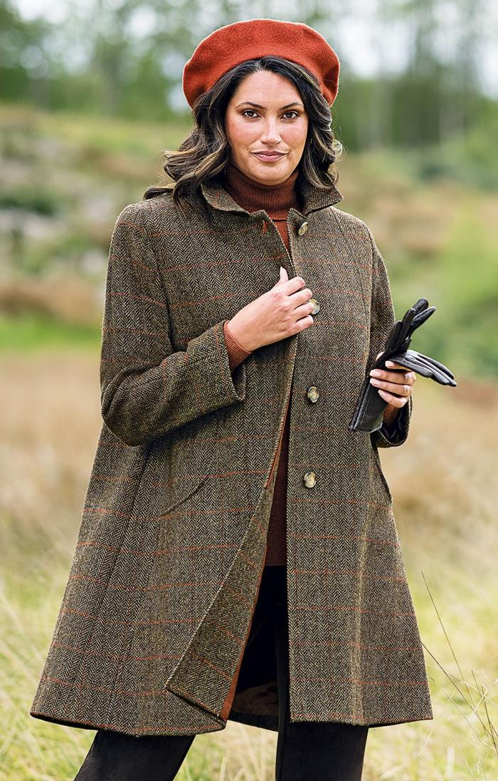 Ladies Harris Tweed Cape Coat | The House Of Bruar