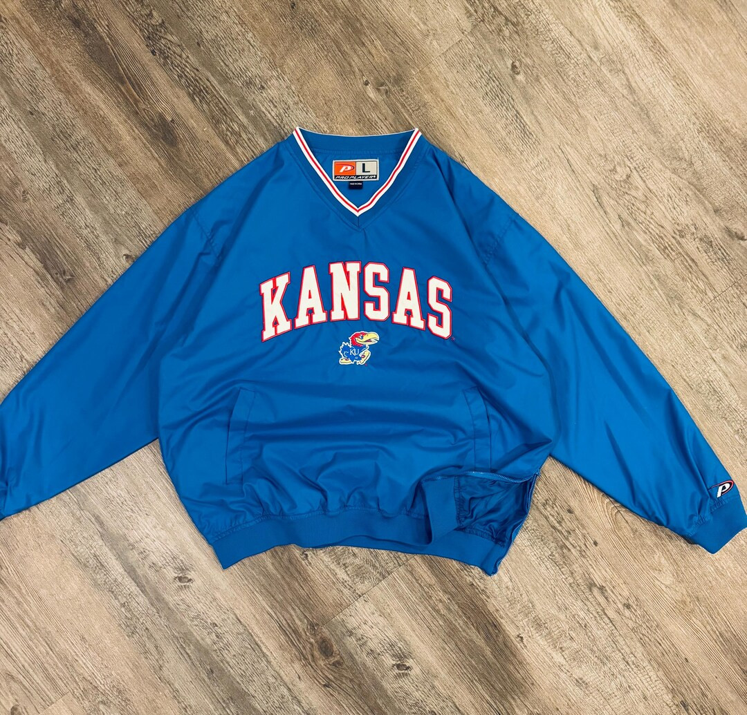Vintage 00’s Kansas Jayhawks Pullover Windbreaker Large - Etsy | Etsy (US)