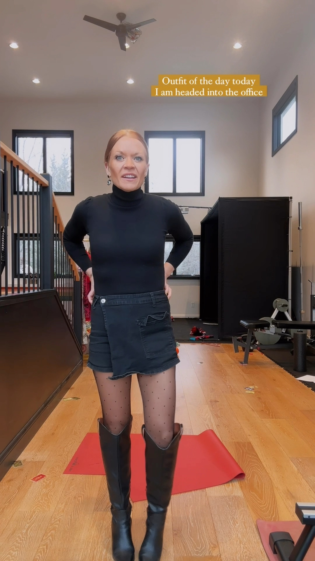 Office black in black look. 

#LTKStyleTip #LTKSeasonal #LTKOver40