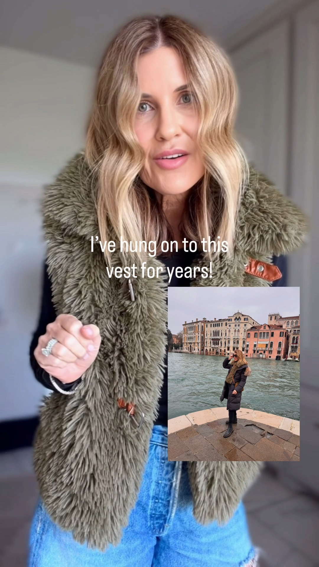 My faux fur cropped vest is several years old from Free People. I’ve wanted a longer one and found it at the Nordstrom Sale! I’m in love! Wearing a small

#LTKOver40 #LTKSaleAlert