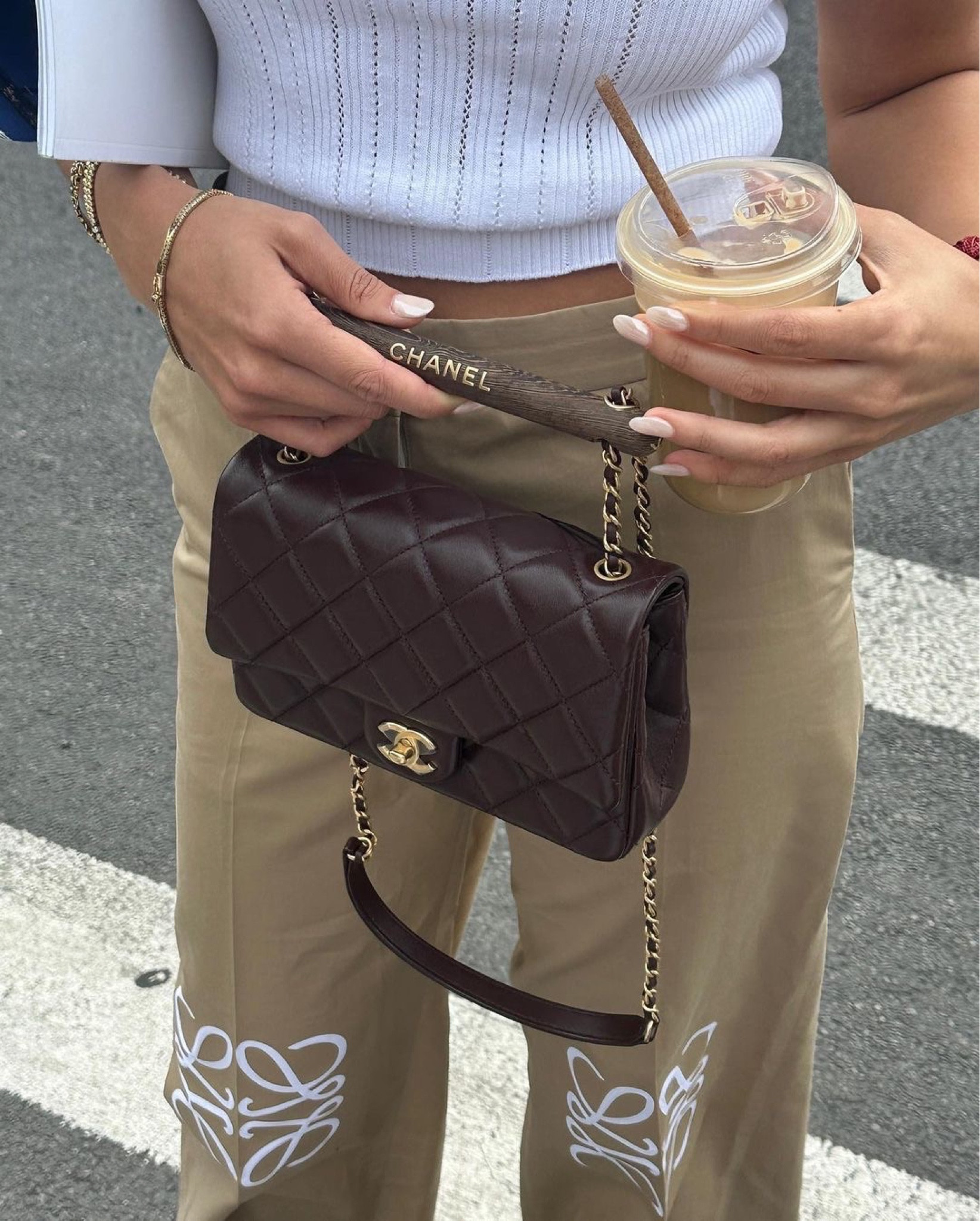Chanel wooden top handle bag in brown, also comes in blue and black!

#LTKstyletip #LTKitbag #LTKFind