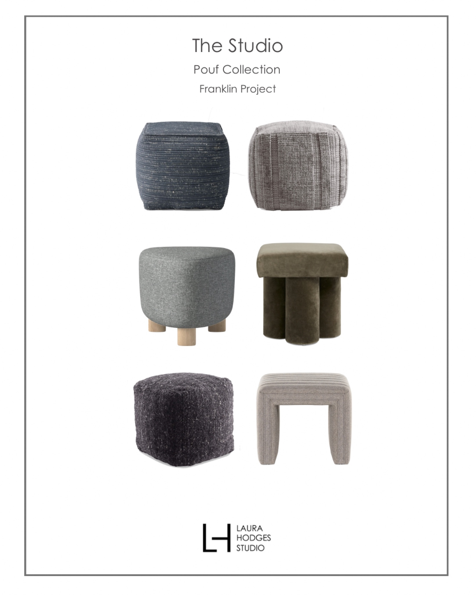 An upholstered ottoman can be used to put your feet up, as an extra seat, or a place to put your coffee down (on a small tray of course!) 🩶