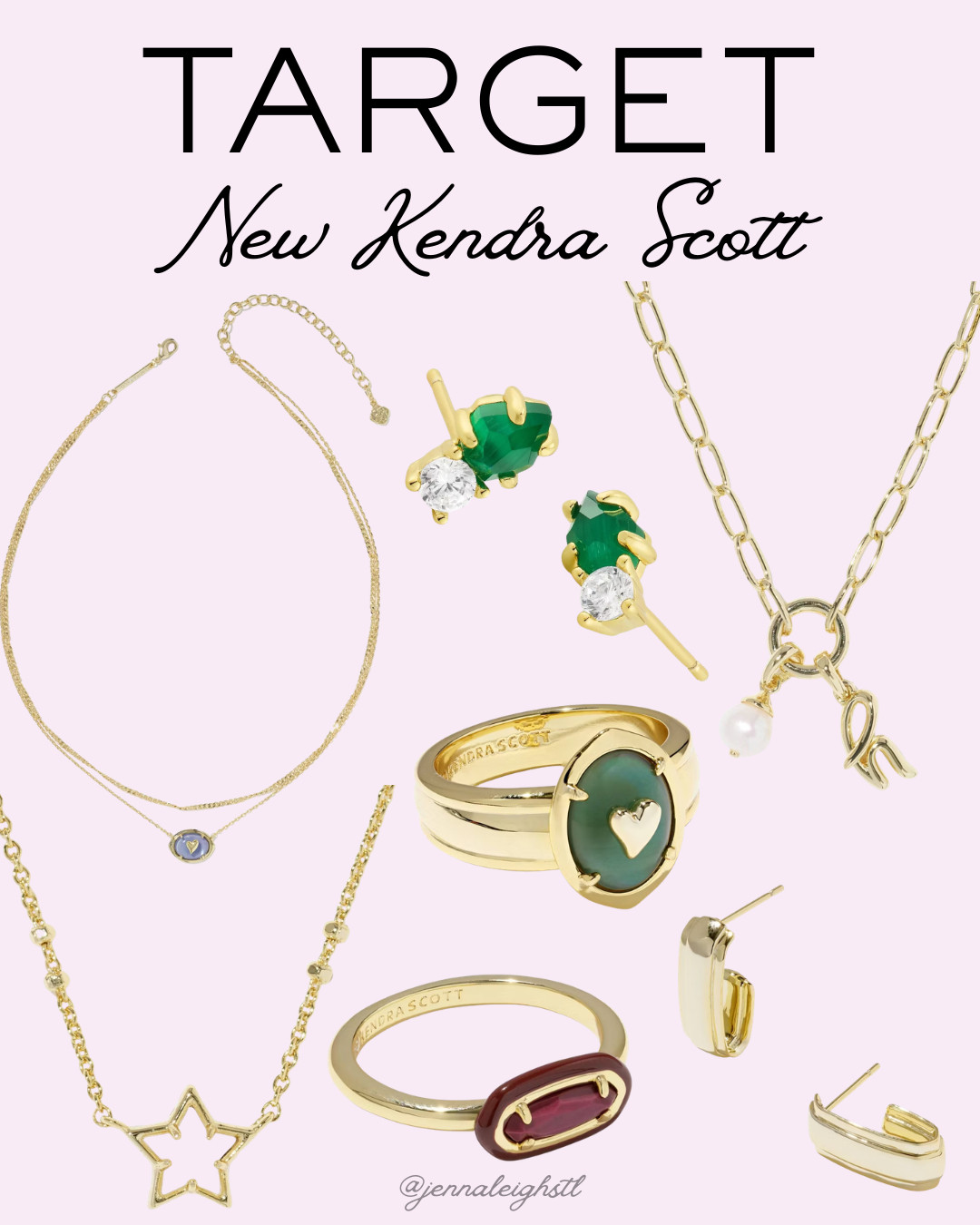 New Kendra Scott finds at Target! ✨ So many pretty pieces to add to your jewelry collection. I’m loving these new styles and all the little details that make them feel so special! 

 #LTKgrwm #LTKootd #LTKMidsize