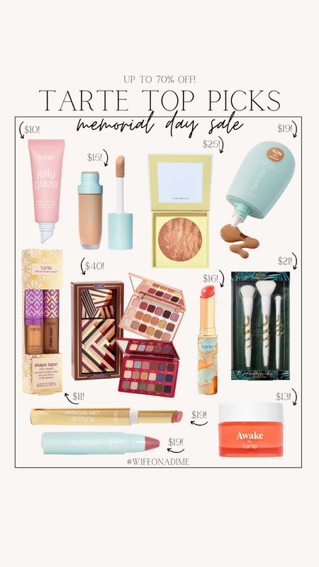 So many Tarte goodies on sale this weekend! Get up to 70% off for a limited time! 🏃‍♀️ 

makeup, makeup routine, makeup finds, makeup favorites, new makeup, spring makeup, makeup sale, skin care finds, skin care favorites, spring skin care, new skin care, skin care routine, Tarte Cosmetics, lip mask, serum foundation, bronzer, concealer, shape tape, eyeshadow palette, makeup brushes, lip balm, chapstick, lip rescue, lip tint, lip mask, maracuja juicy lipstick, memorial day, makeup sale, beauty sale, skin care sale tarte sale, makeup bag

#LTKsalealert #LTKbeauty #LTKFind