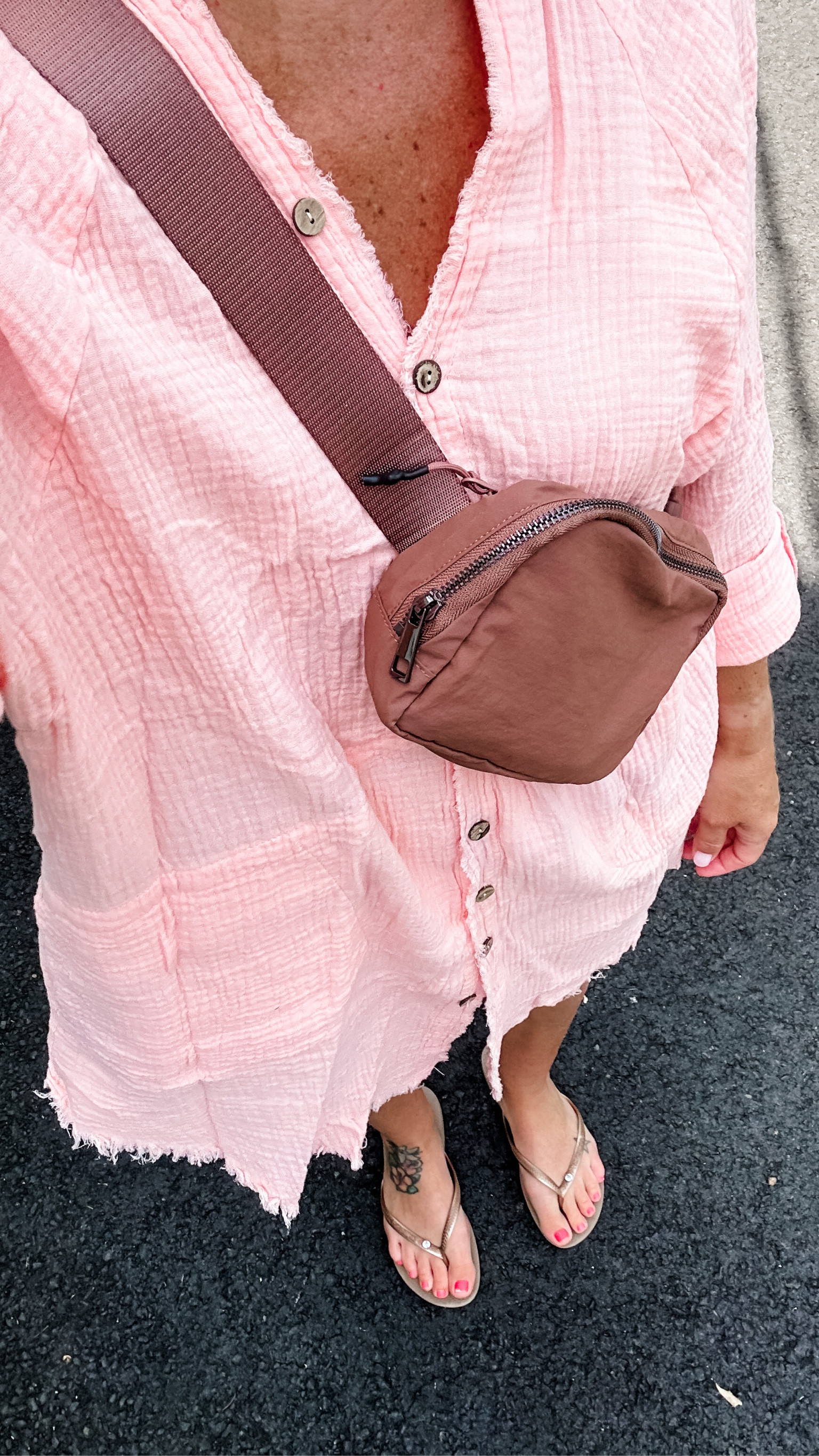 Loving this coverup and belt bag. Simple and easy thrown together look  

#LTKFind #LTKunder50 #LTKswim