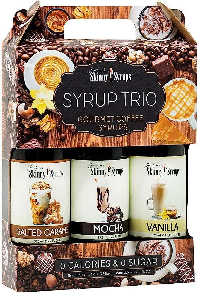 Jordan's Skinny Syrups, Classic Coffee Syrup Variety Pack Trio, Sugar Free, 12.7 Ounces (Pack of ... | Amazon (US)