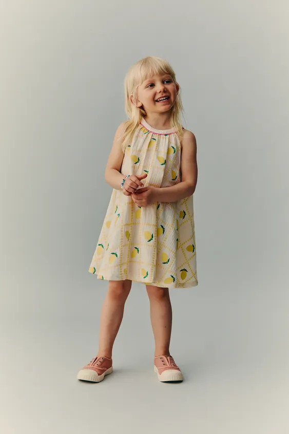 EMBROIDERED LEMON DRESS CASA LAWA X ZARA KIDS | Zara US