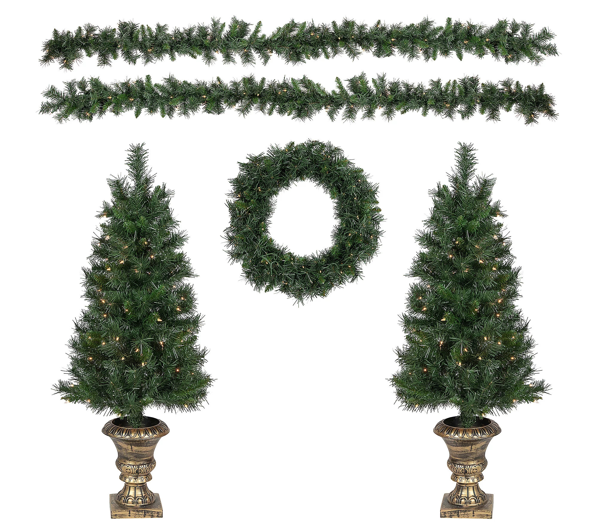 Northlight Norwich Pine Entryway Set - 5-Piece lear Lights | QVC