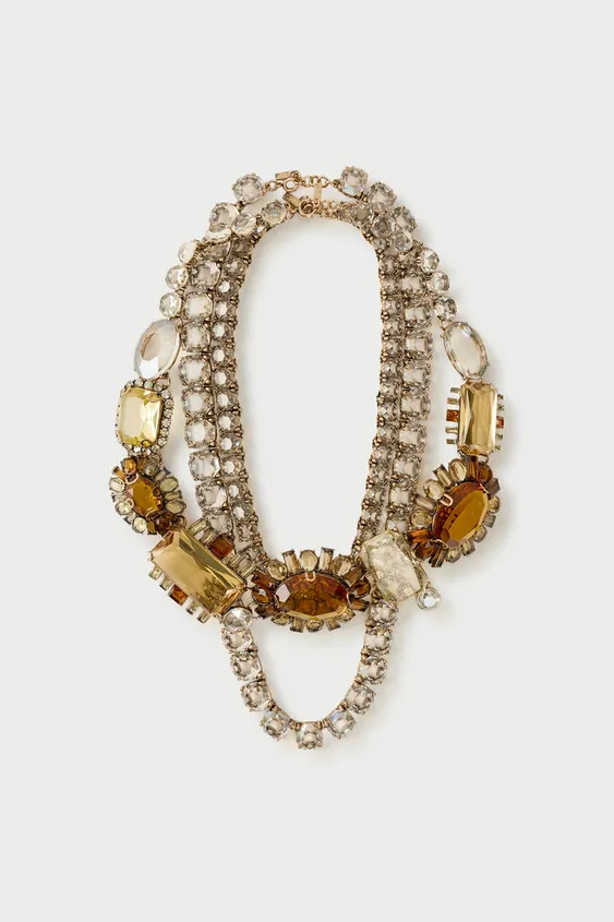 PACK OF 3 FLOWER JEWEL NECKLACES MARISA BERENSON X ZARA | Zara US