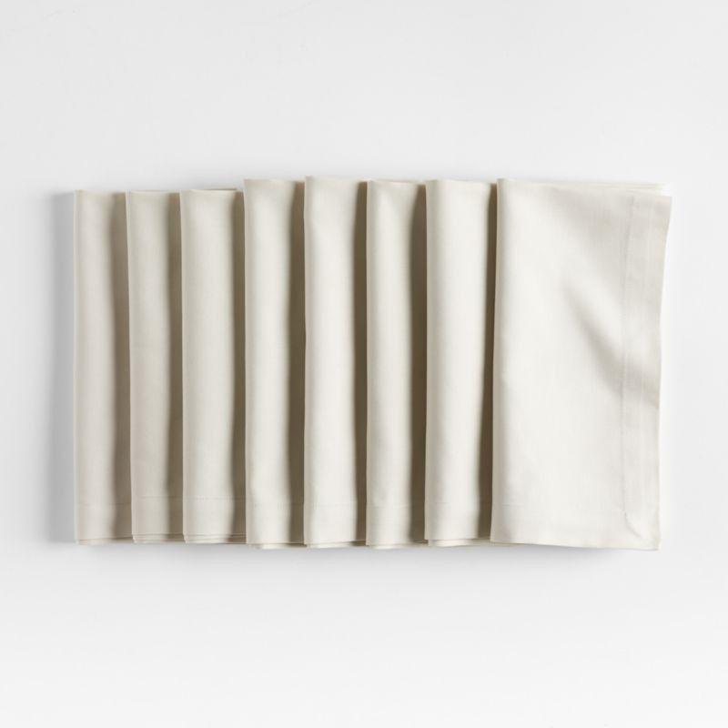 Aspen Warm Natural Cotton Napkins, Set of 8 + Reviews | Crate & Barrel | Crate & Barrel