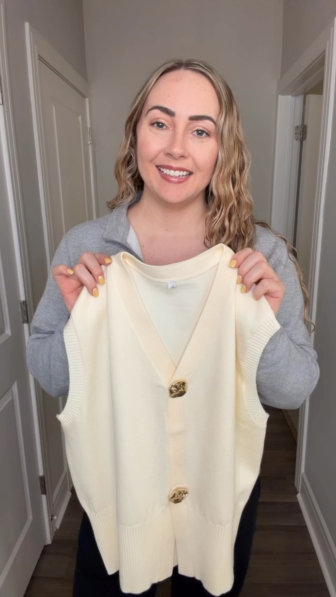 This under $30 top looks WAY more expensive than it is 🤍

I was gifted this sweater vest and didn’t expect to love it this much… but the quality, fit, and versatility are SO good. It’s lightweight, soft, and super flattering — the kind of piece you can style a million different ways.

Wear it with jeans for an everyday look, layer it for workwear, or dress it up for brunch, date night, or spring events. It’s one of those effortless staples your closet needs.

@genleck this one is a winner 👏🏼 @ueal.official @bellcoco.official 

#springoutfits #affordablefashion #amazonfashion #sweatervest #springstyle

#LTKTall #LTKootd