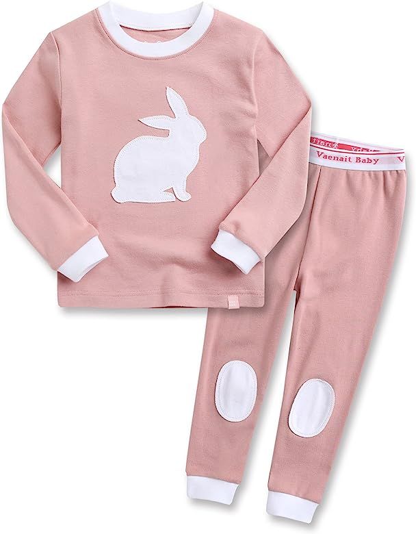 VAENAIT BABY 12M-12Y Infant Kids Toddler Junior Girls Flower Rabbit Easter Sleepwear Cotton Pajamas  | Amazon (US)