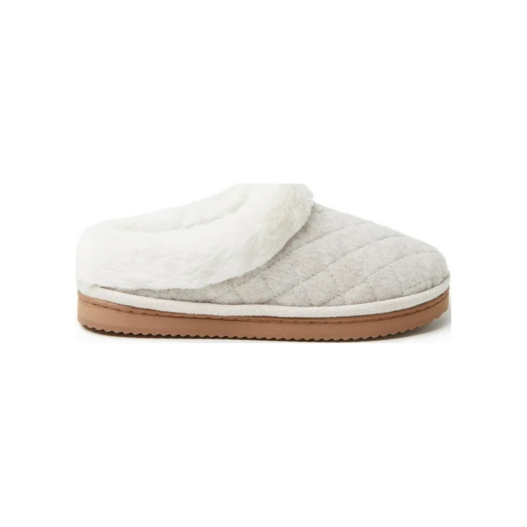 Dearfoams Cozy Comfort Women's Wool Inspired Clog Slippers - Walmart.com | Walmart (US)