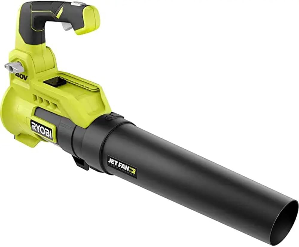 RYOBI 110 MPH 525 CFM 40-Volt Lithium-Ion Cordless Variable-Speed Jet Fan Bare Tool Leaf Blower, ... | Amazon (US)